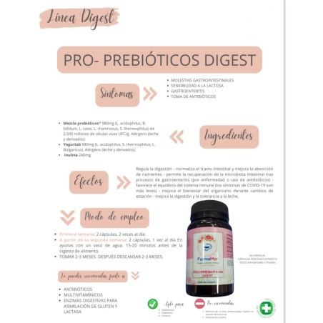 Farmamer pro-Prebioticos Digest 30 cápsulas