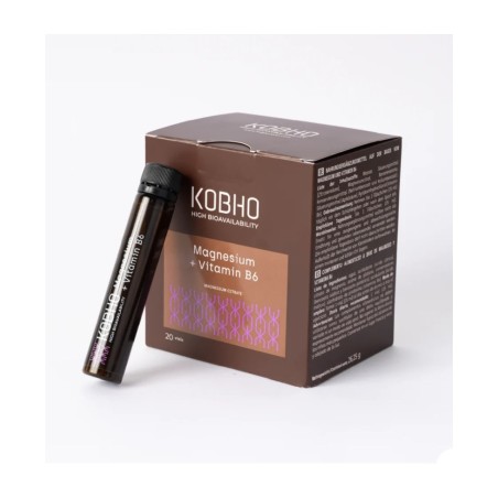 kobho Magnesio y vitamina B6 20 viales