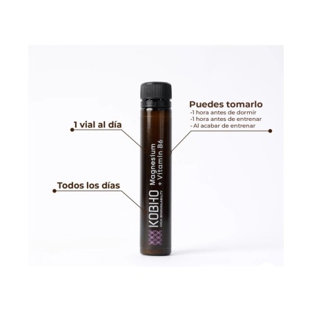 kobho Magnesio y vitamina B6 20 viales