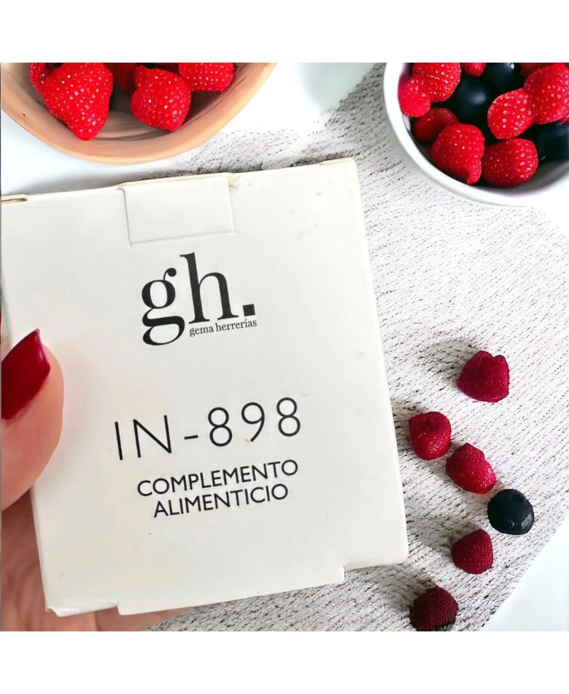 Gema Herrerías  cápsulas Antiedad   gh IN-898 complemento alimenticio