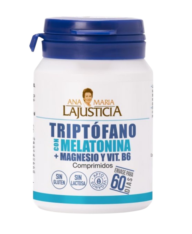 Ana María Lajusticia Triptófano con Melatonina, Magnesio y Vitamina B6 120 comprimidos