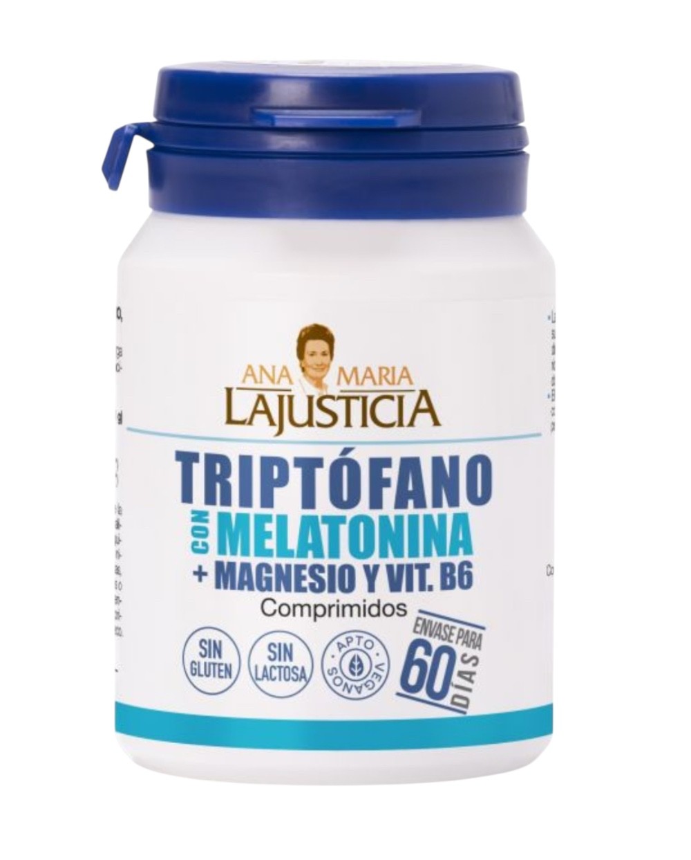 Ana María Lajusticia Triptófano con Melatonina, Magnesio y Vitamina B6 120 comprimidos